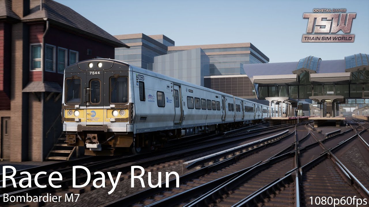 Race Day Run : Long Island Rail Road : Train Sim World 1080p60fps