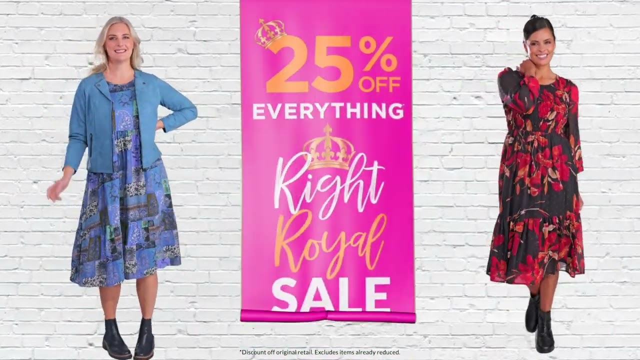 👑 The Right Royal Sale is Here! 26 May - 2 June 2025. Grab 25% Off!