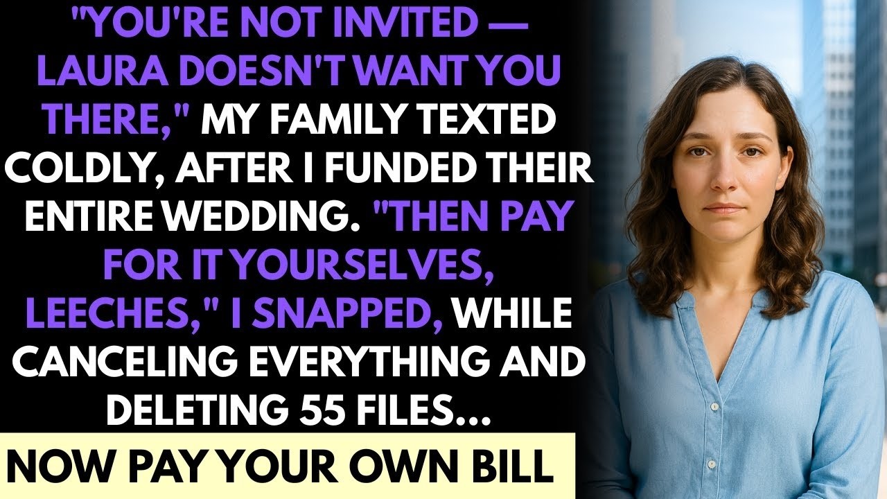 “You’re Not Invited — Laura Doesn’t Want You There,” My Family Texted Coldly, After I Funded The