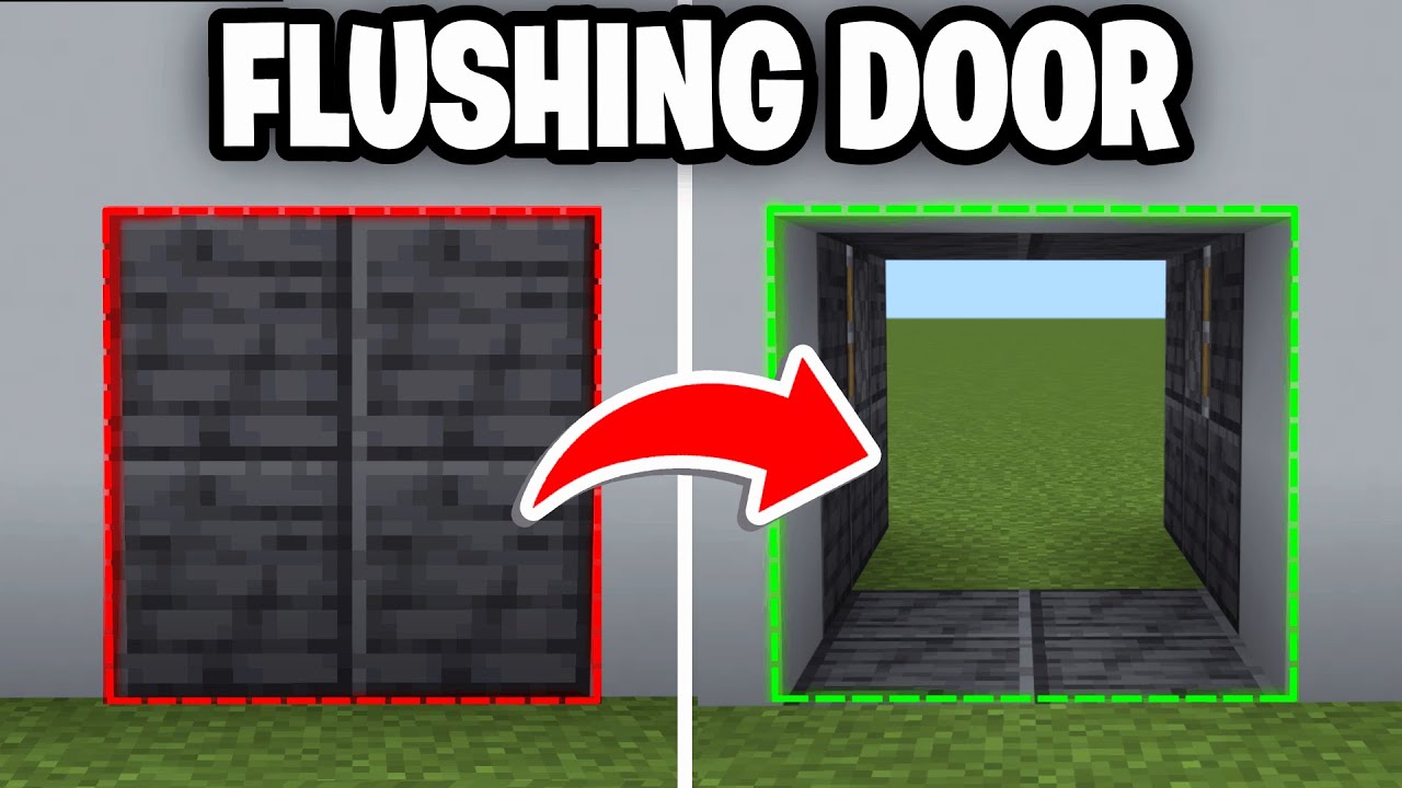 Как сделать поршневую дверь 2x2 в Minecraft Bedrock 1.21! — Урок