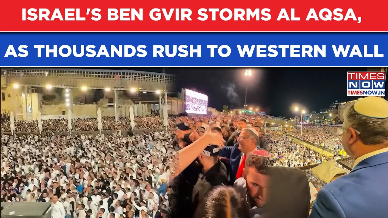 Watch Israel's Ben Gvir Storm Al Aqsa Mosque As Thousands Rush Jerusalem Western Wall For Selichot