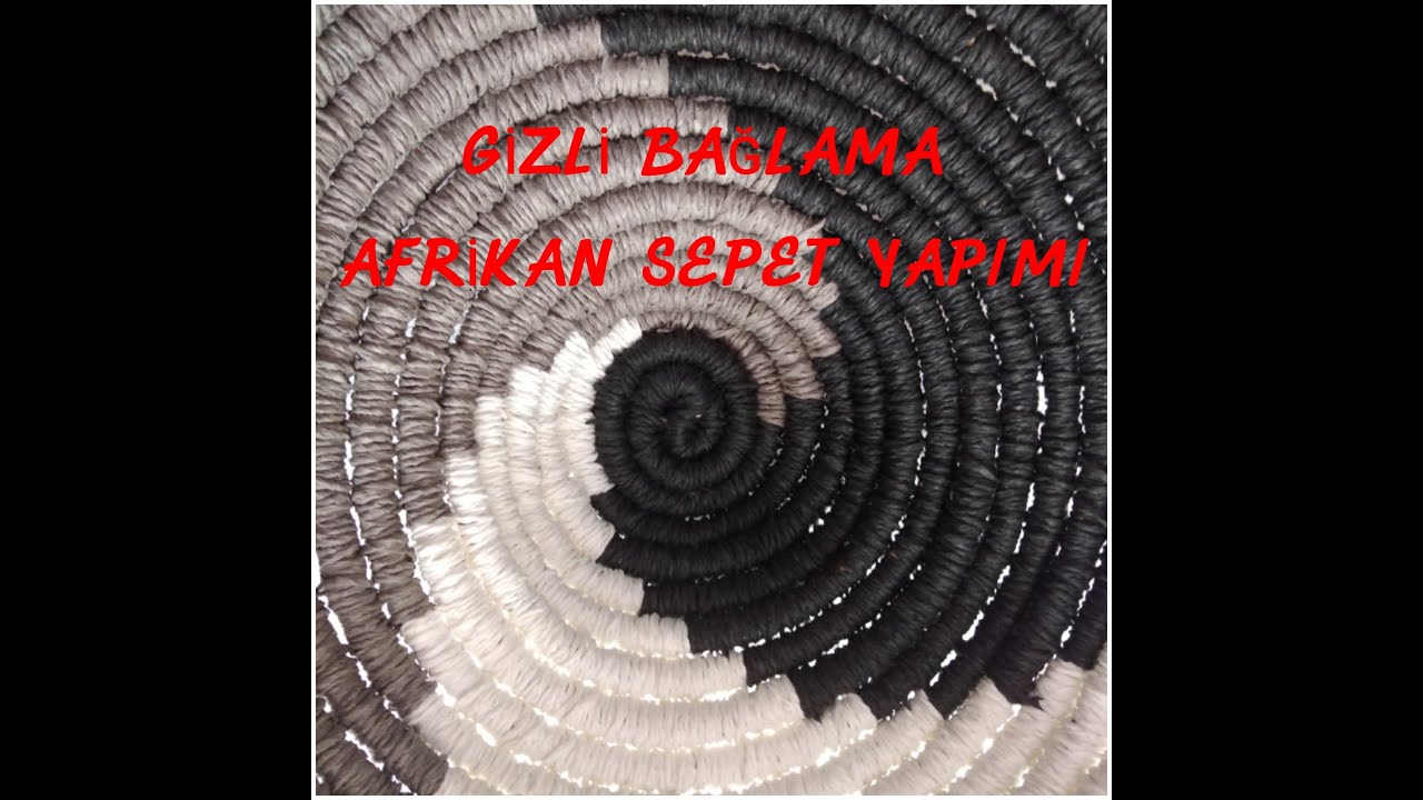 AFRİKAN SEPET l GİZLİ BAĞLAMA l BOHEM DEKOR