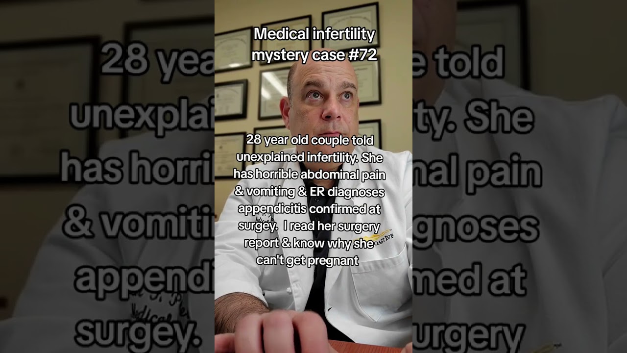 what's the hidden cause of her unexplained infertility? what did I read on the surgery report