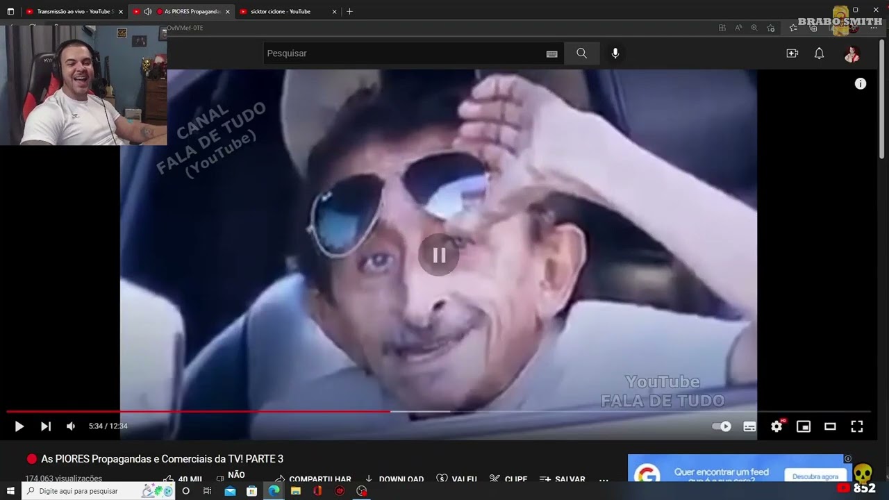 RENAN REAGINDO AS PIORES PROPAGANDAS E COMERCIAIS DA TV (CANAL FALA DE TUDO)
