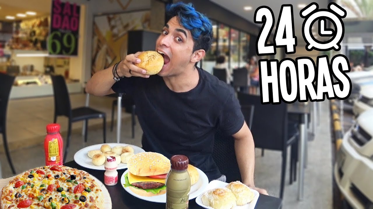24 HORAS S&Oacute; COMENDO COMIDA REDONDA
