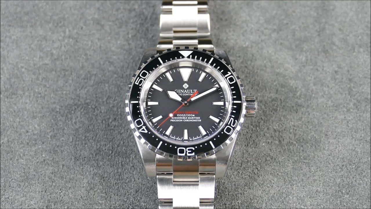 On the Wrist, from off the Cuff: Ginault – Silent Service; Infamously Excellent Diver, USA Made-ish?
