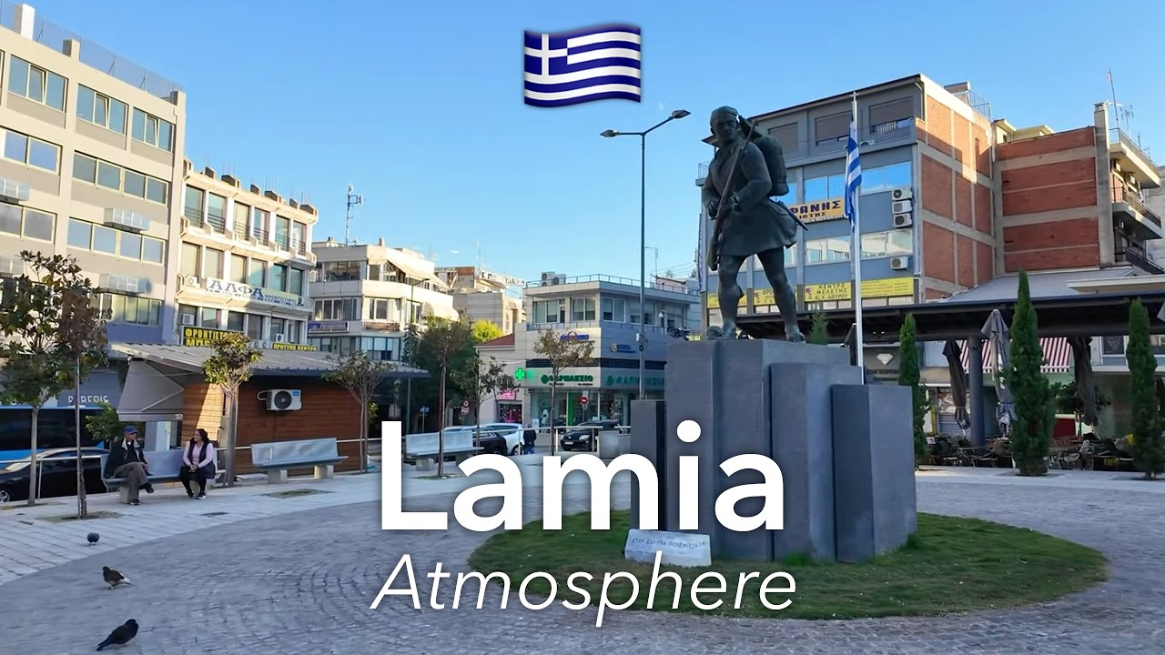 🇬🇷 Прогулка По Ламии в 4K: Столица Региона Центральная Греция