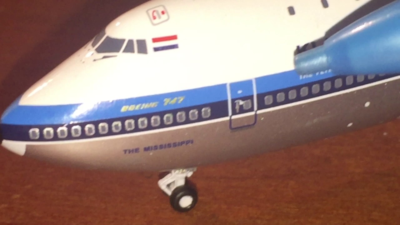 Inflight 500 KLM old 1971 747 delivery colors 1:500 scale