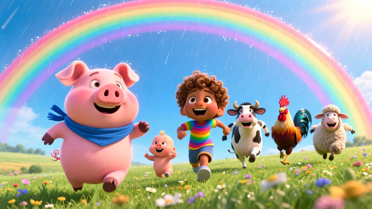 The Little Piggy Has a Farm | Fun Barnyard Song for Kids | Happy Animal Nursery Rhyme