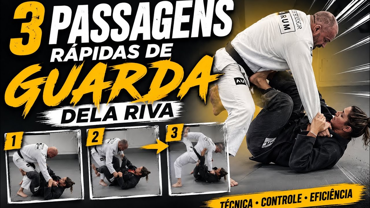 3 passagens rápidas de delariva com três pegadas diferentes