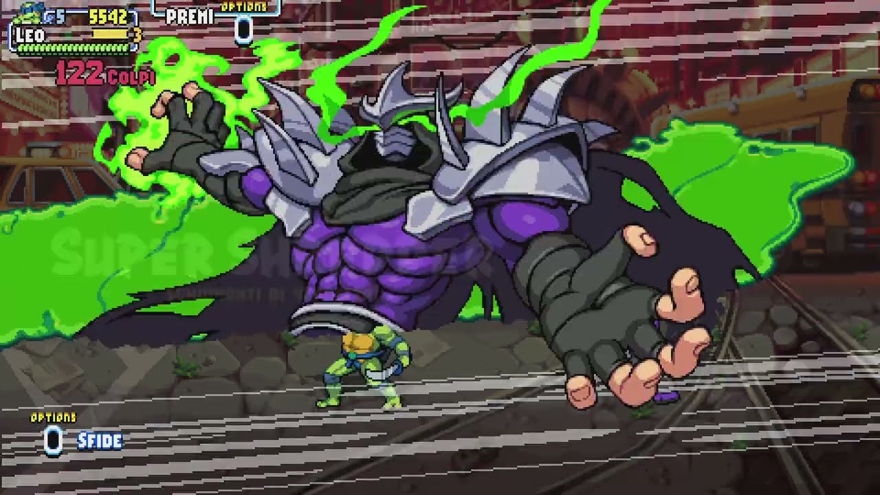 Ninja Turtles Shredder's Revenge -Super Shredder- No Damage -Leo- Who needs a dock Trophy Post-Patch