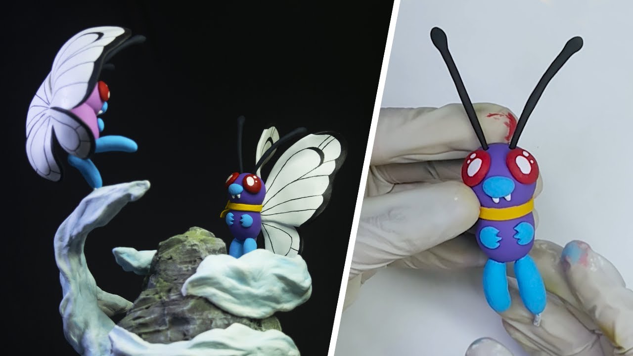 Sculpting BUTTERFREE | POKEMON Clay Art