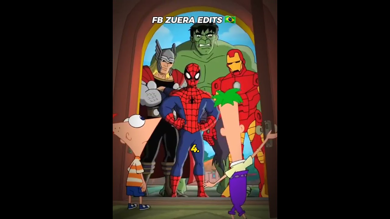 TOP 8 MELHORES CROSSOVERS DOS DESENHOS ANIMADOS