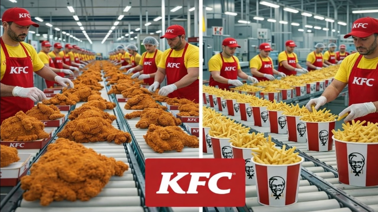 Inside the KFC Factory | How KFC Chicken Is Made Step by Step