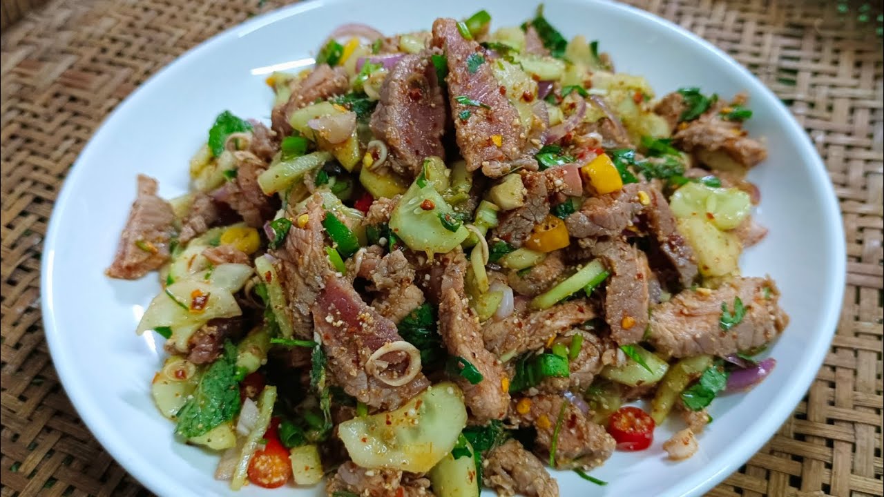 วิธีทำพล่าเนื้อ ทำแบบง่ายๆสไตล์บ้านๆแถมรสชาติอร่อย | สไตล์ ครัวบ้านๆ Channel