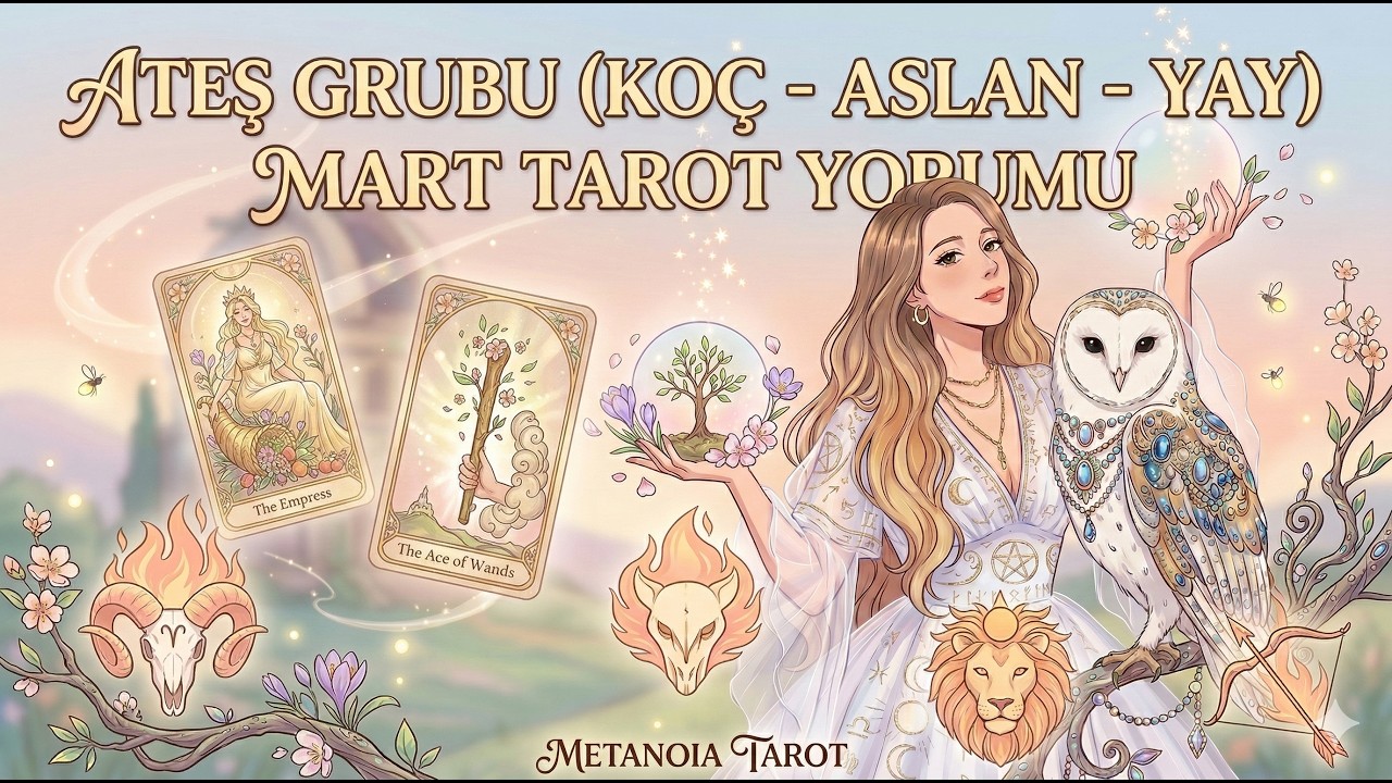 Mart Ayı💐🦋🐣🌷🌈 Enerjileri🔥🐦‍🔥 Ateş Grubu Koç♈ Aslan♌ Yay♐ Burcu Tarot Yorumu🎴