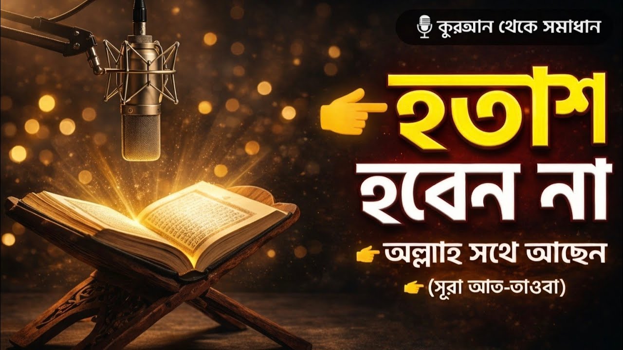 হতাশ হবেন না | আল্লাহ আমাদের সাথে আছেন | (সুরা আত-তাওবা) অডিও সিরিজ EP-01