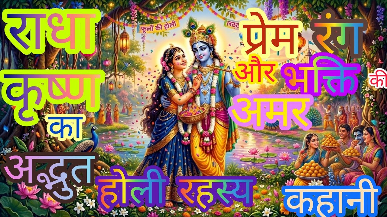 राधा कृष्ण का अद्भुत होली रहस्य। प्रेम भरी भक्तिमय होली। प्रेम और भक्ति की अमर कहानी।