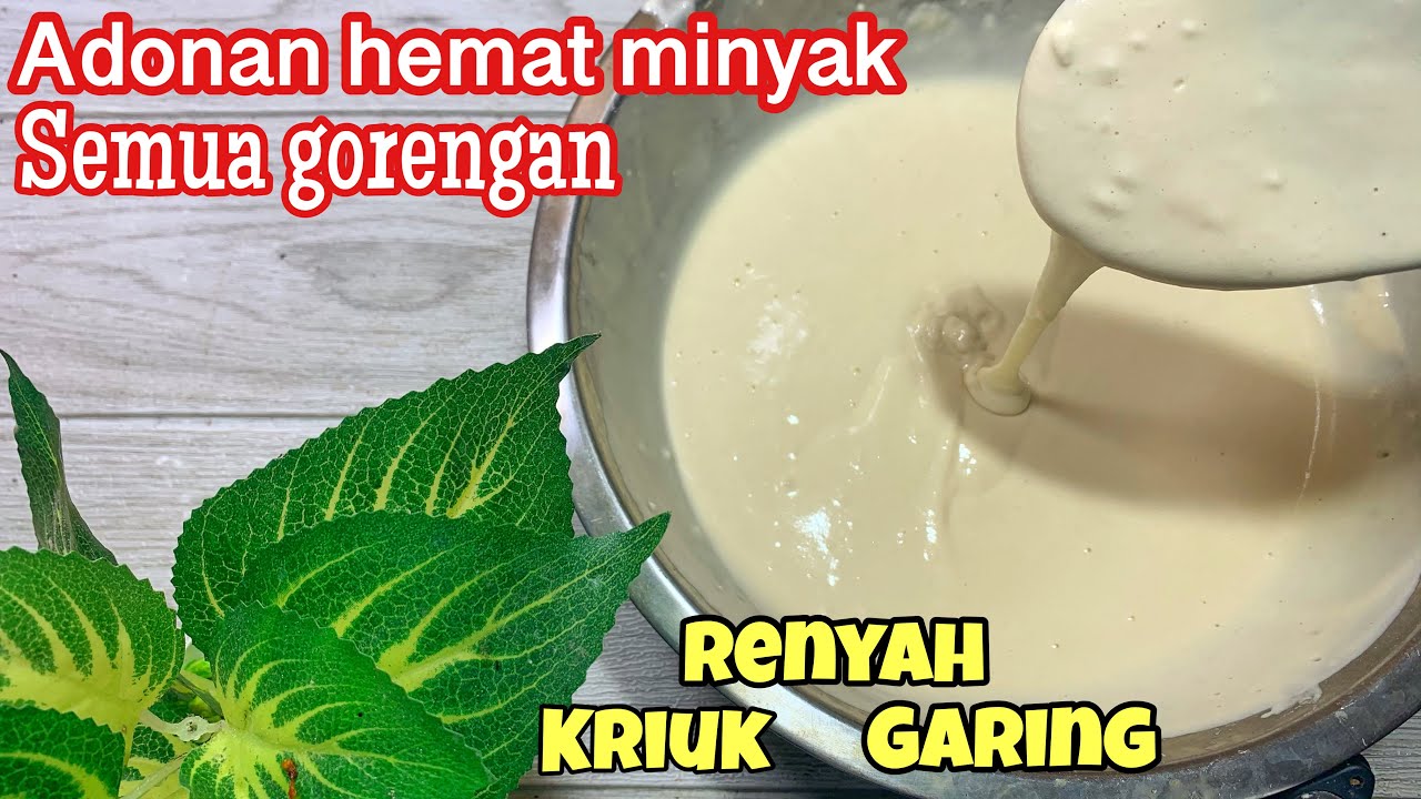 DIJAMIN HEMAT MINYAK Adonan Gorengan untuk semua gorengan renyah tahan lama,crispy, Garing dan gurih
