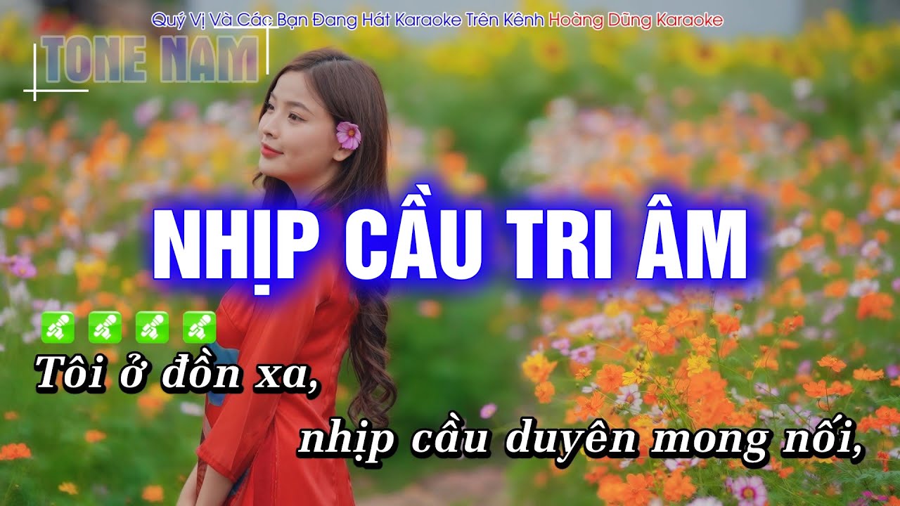 Karaoke Nhịp Cầu Tri Âm (Tone Nam) Beat Chuẩn Cực Hay - Hoàng Dũng Karaoke