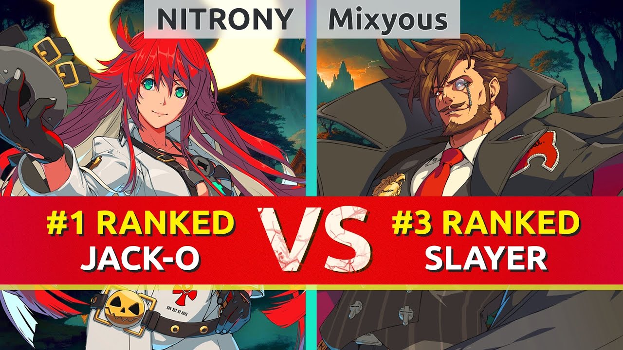 GGST ▰ NITRONY (#1 Ranked Jack-O) vs Mixyous (#3 Ranked Slayer). High Level Gameplay