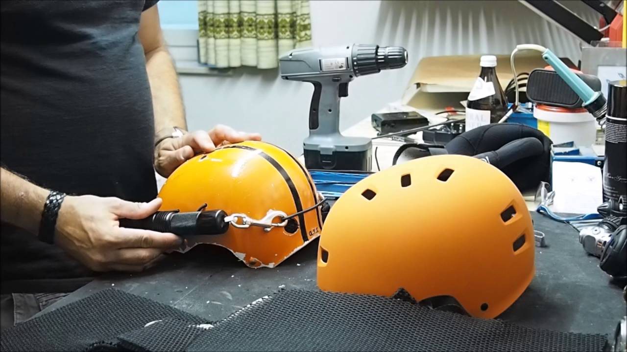 How to make a Helmet for Sidemount diving