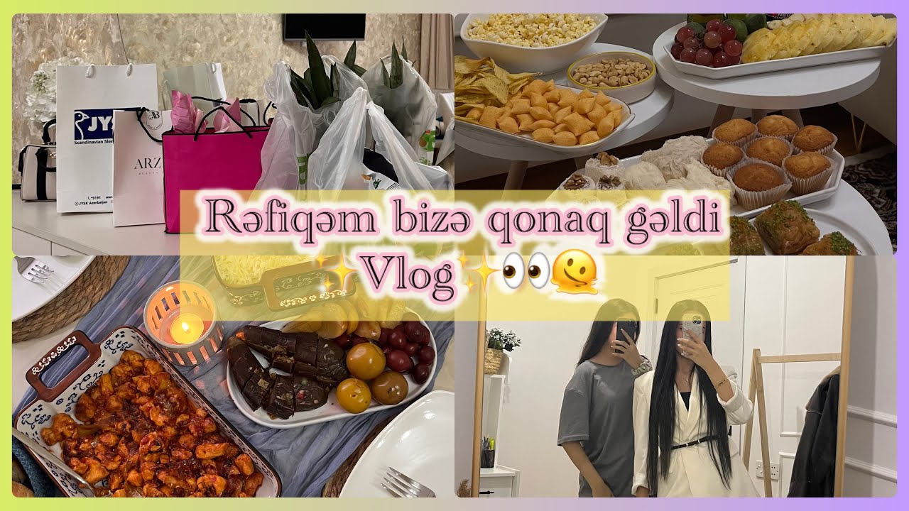 Mənimlə bir günüm/rəfiqəm qonaq gəldi❤️🫠 #vlog #benimlehazırlan #benimlebirgün