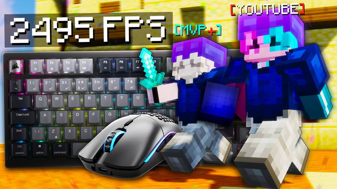 Duos Bedwars ASMR Keyboard & Mouse Sounds | Hypixel Bedwars