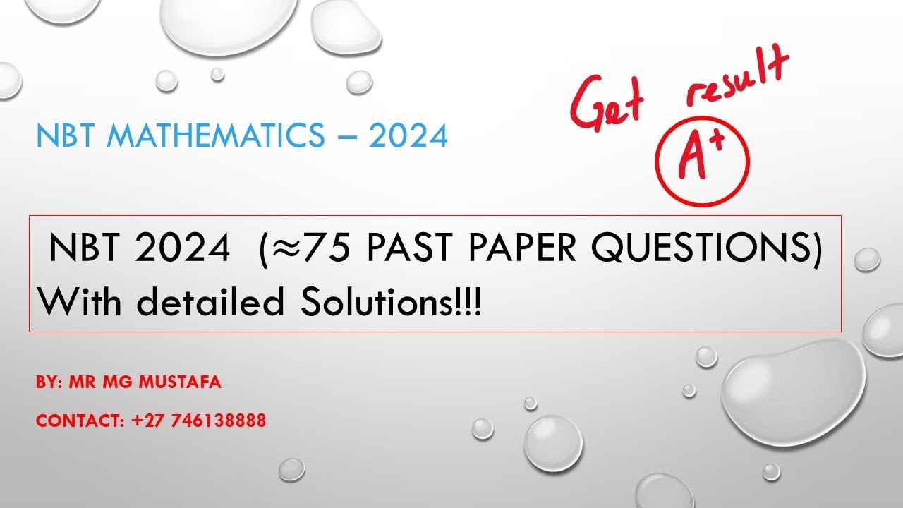 NBT MATH 2026 Preparation - Full Course (tips and tricks) - Part One