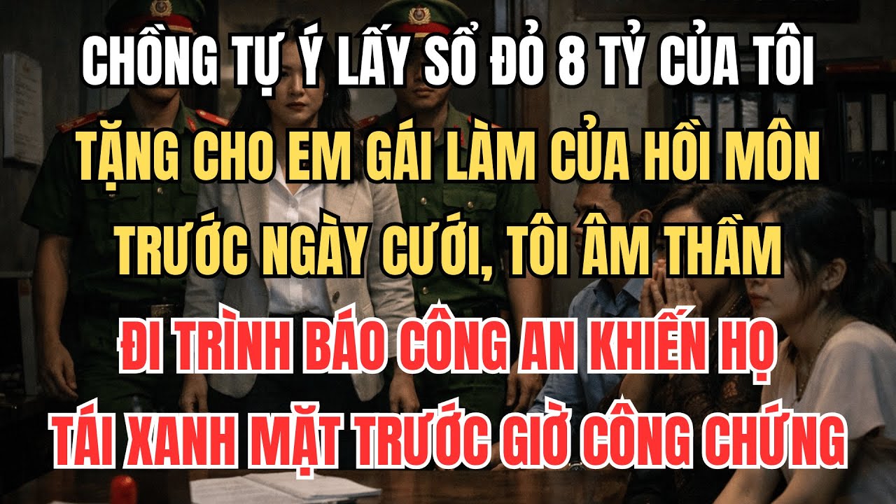 Chồng Lén Lấy Sổ Đỏ 8 Tỷ Làm Của Hồi Môn, Tôi Trình Báo Công An Trước Giờ Công Chứng | Truyện Audio