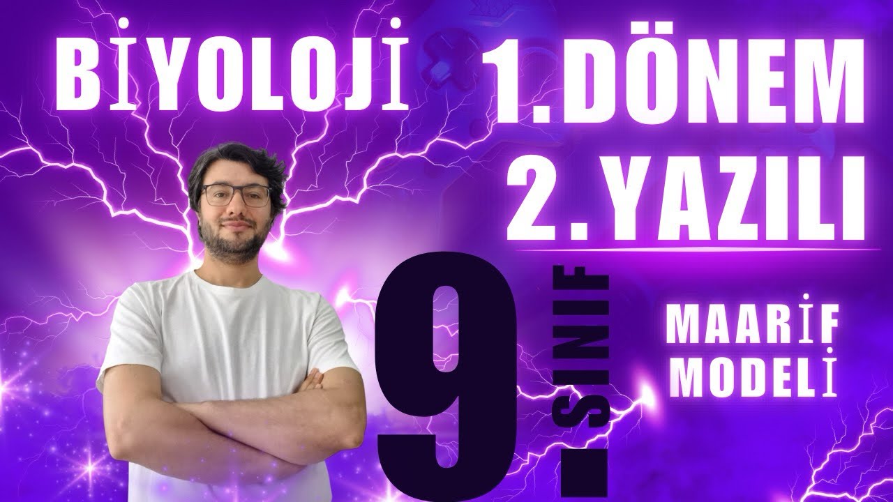 9. Sınıf Biyoloji 1.Dönem 2.Yazılı Hazırlık Çalışması | Maarif Model ( Yeni Müfredat)