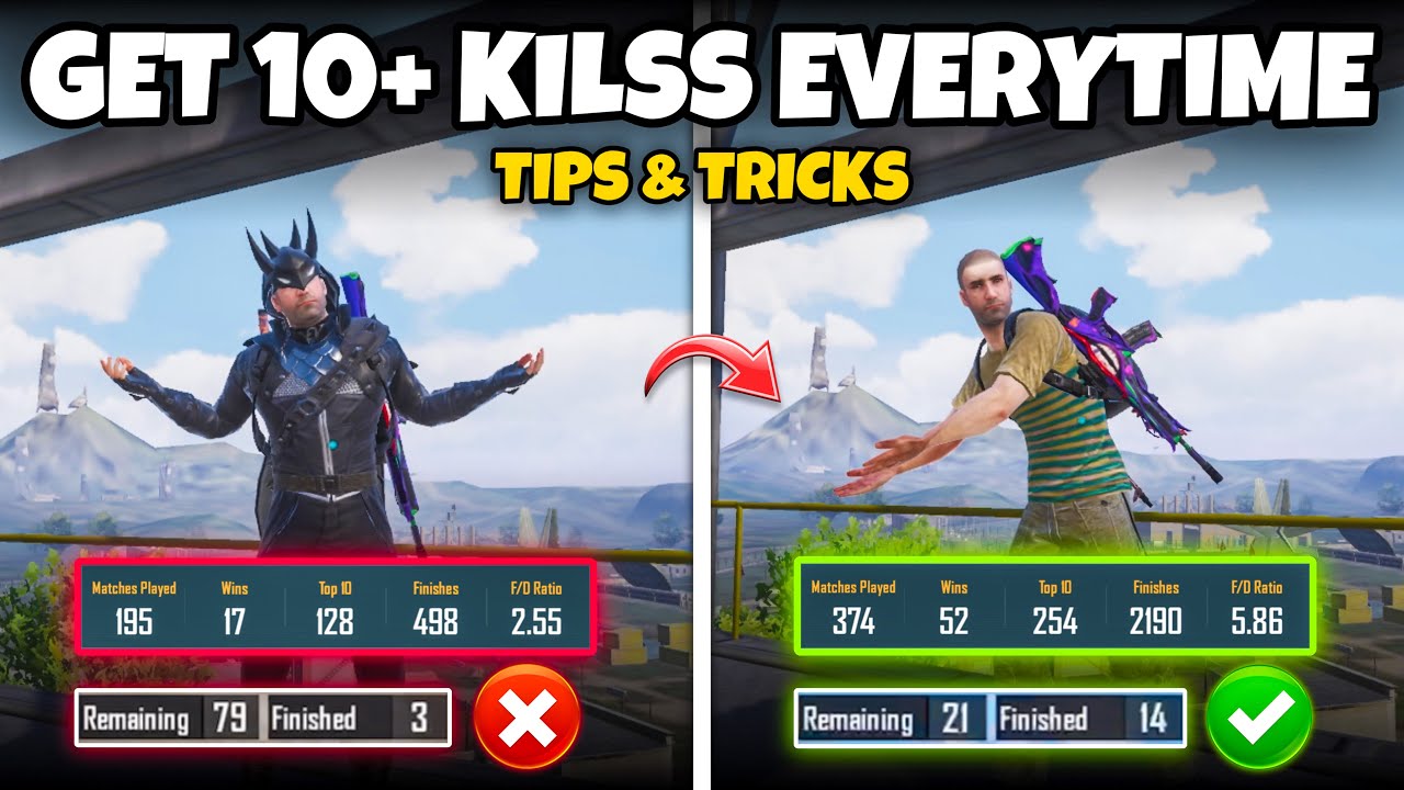 HOW TO GET 10+ KILLS EVERYTIME IN BGMI🔥PUBG MOBILE TIPS& TRICKS TO BE A PRO PLAYER🔥MEW2