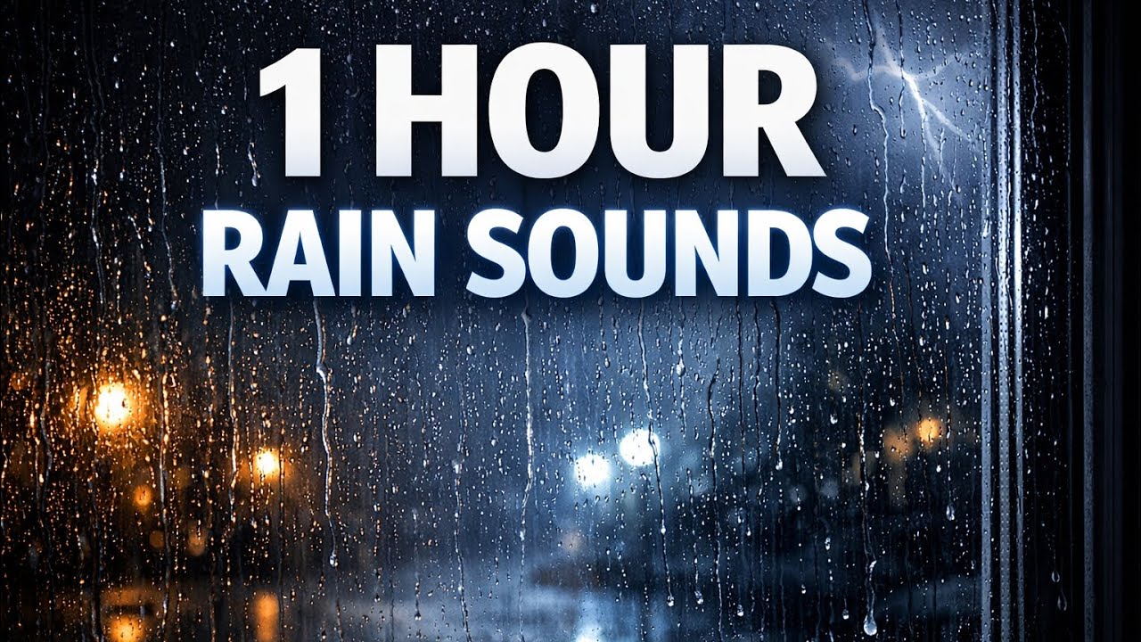 Heavy Rain Sounds for Sleeping 🌧️ Relaxing Rain ASMR 1 Hour