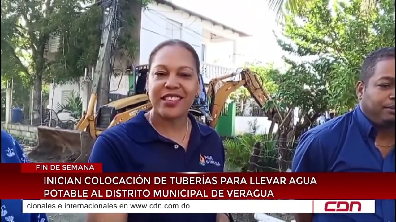 Inician colocación de tuberías para llevar agua potable al Distrito Municipal de Veragua