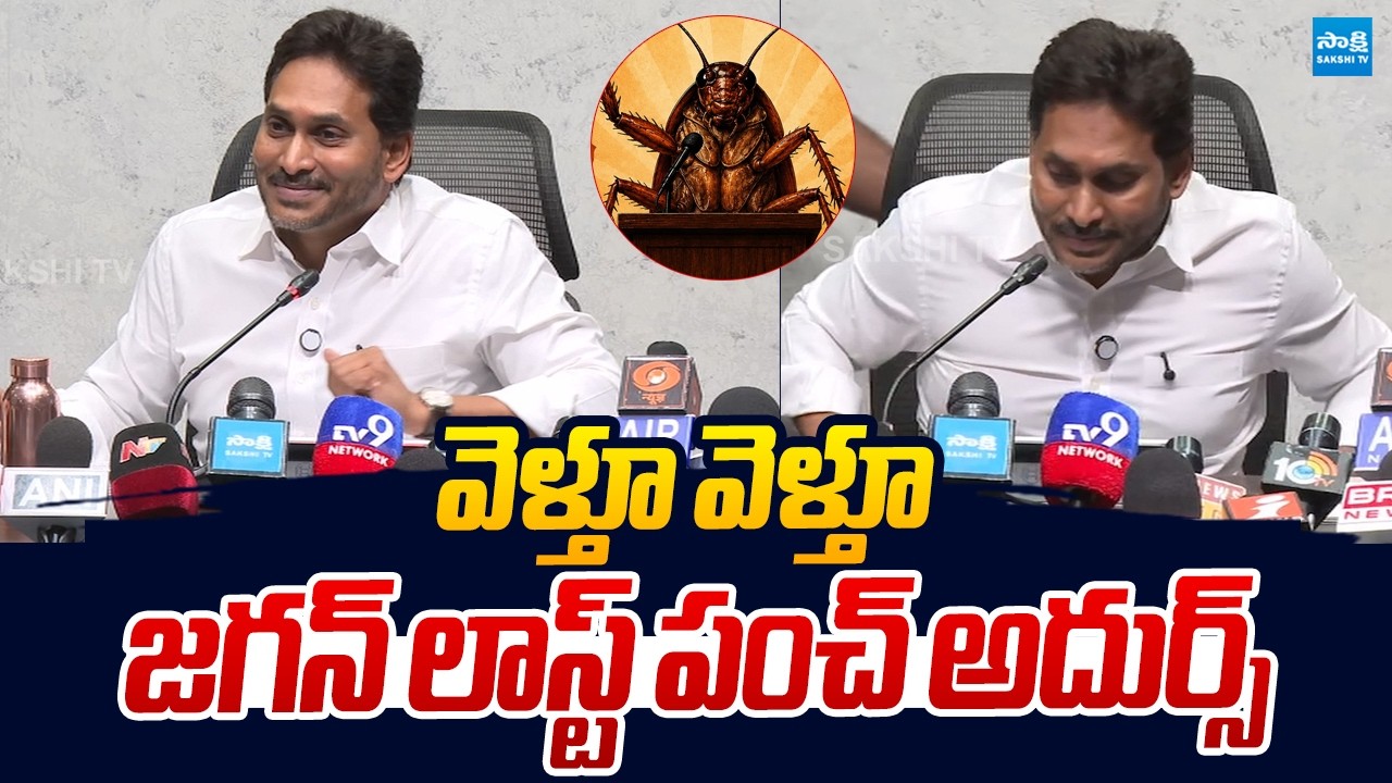 YS Jagan Superb Punch to Reporter Question | Cockroach Janta Party |@SakshiTVLIVE