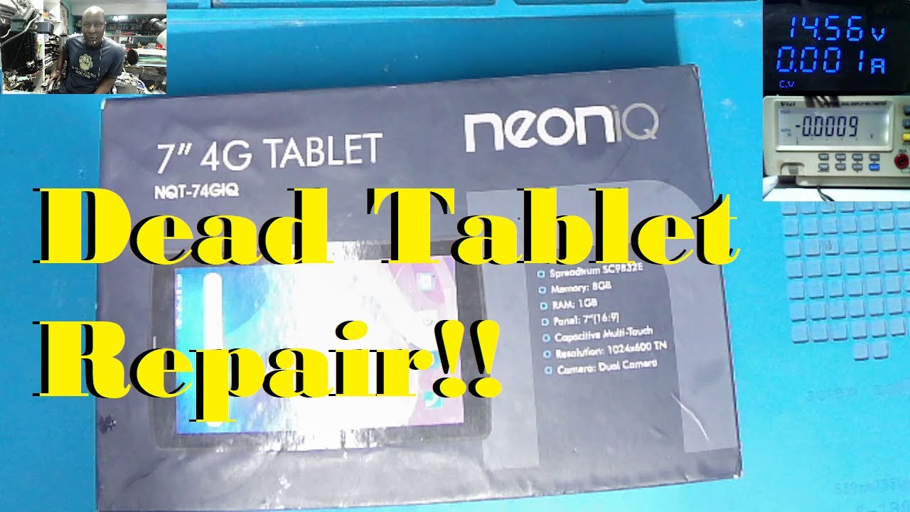 NEONiQ NQT-74GiQ 4G Tablet No Power ,Not Charging Repair!!