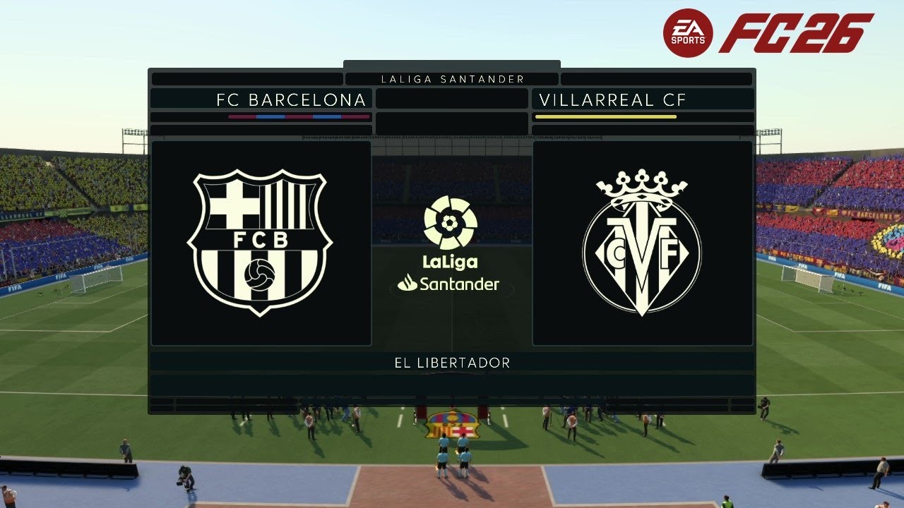 FC 26 - Barcelona vs. Villarreal | La liga 25/26 Full Match | PC™ [HD]