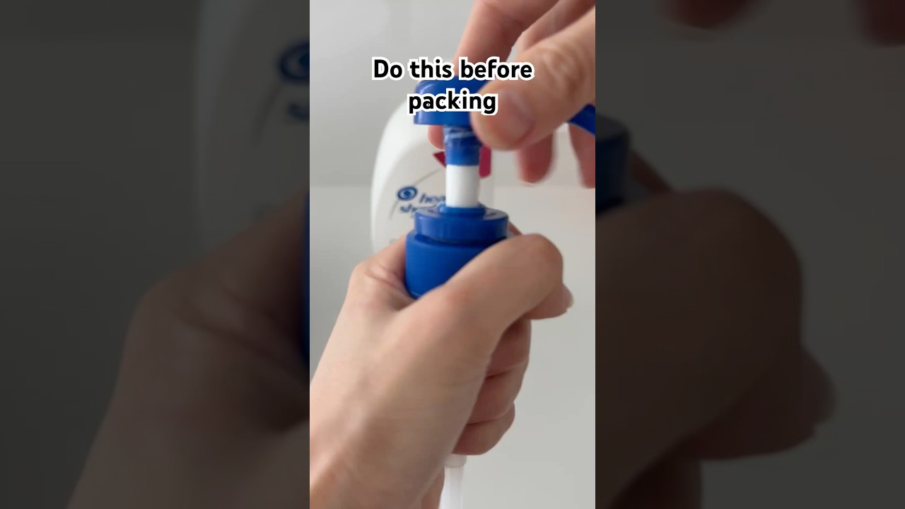 How to lock a shampoo bottle? Do this for your traveling trip 🧳