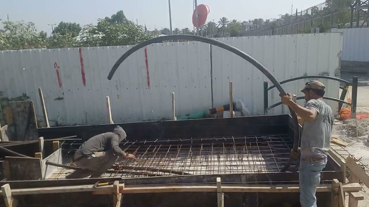 יציקת ריצפה תחנת גז טיבעי כלה רמלה