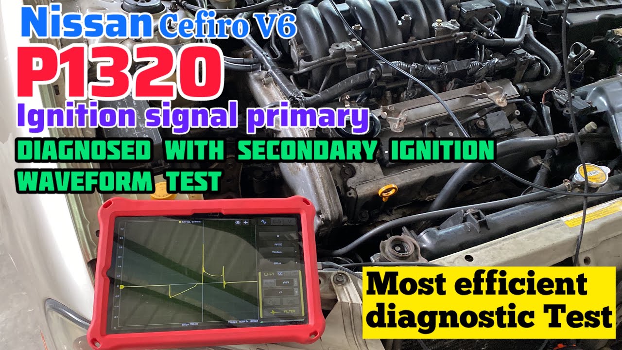 Secondary ignition waveform test. most efficient & reliable diagnostic test. Nissan P1320 diag & Fix