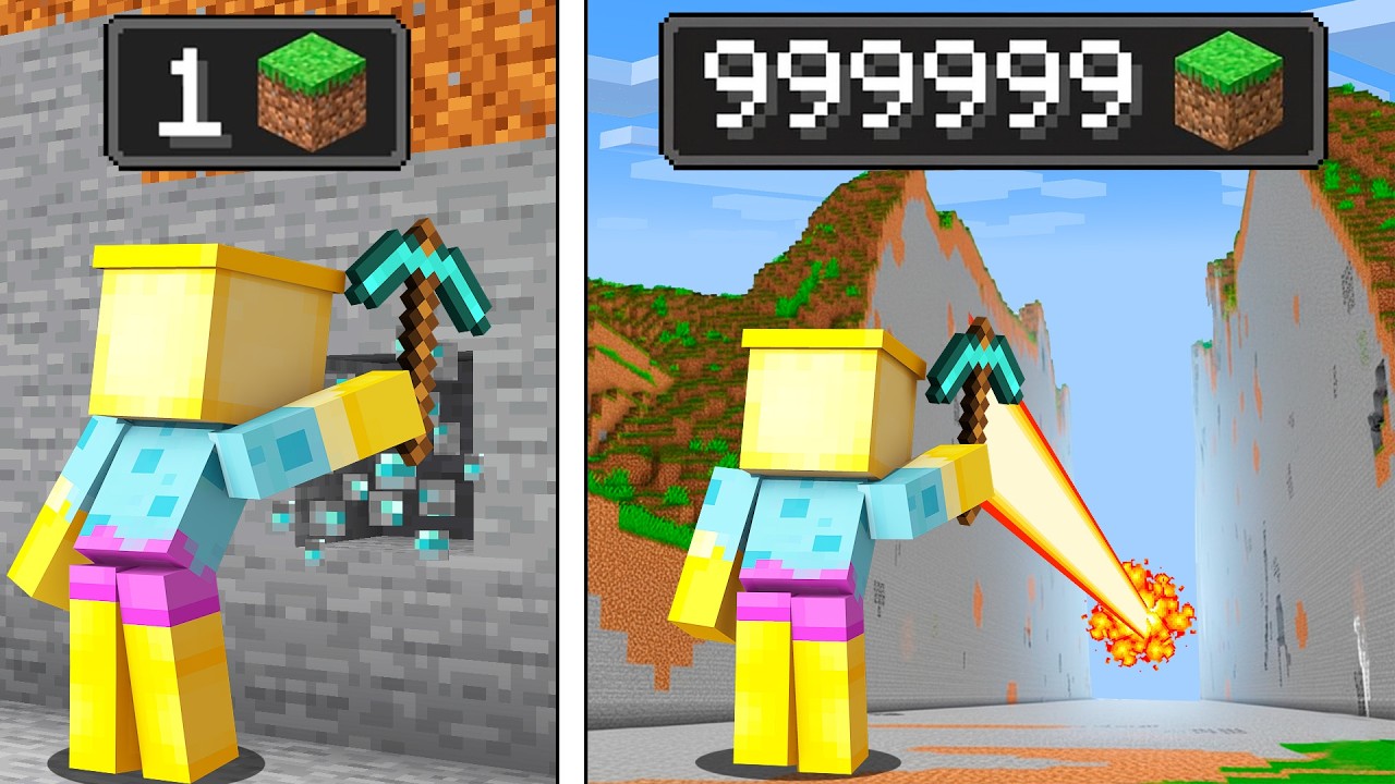 J'ai Cassé 1 MILLION de Blocs sur Minecraft !