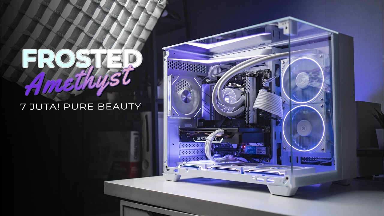 Rakit PC 7 juta-an Putih Estetik full Panoramic ! (feat. Deepcool Gamerstorm PF500X)