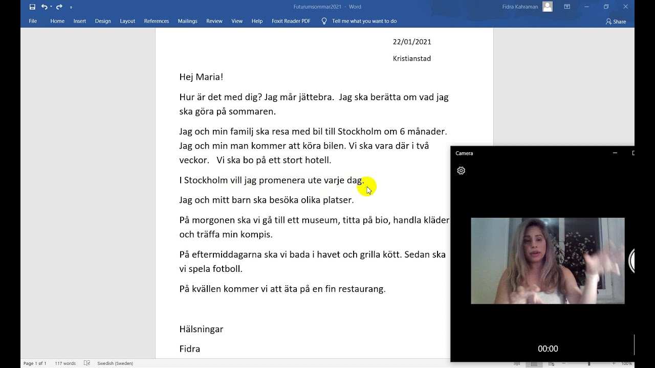 SFI Skriv ett brev i futurum