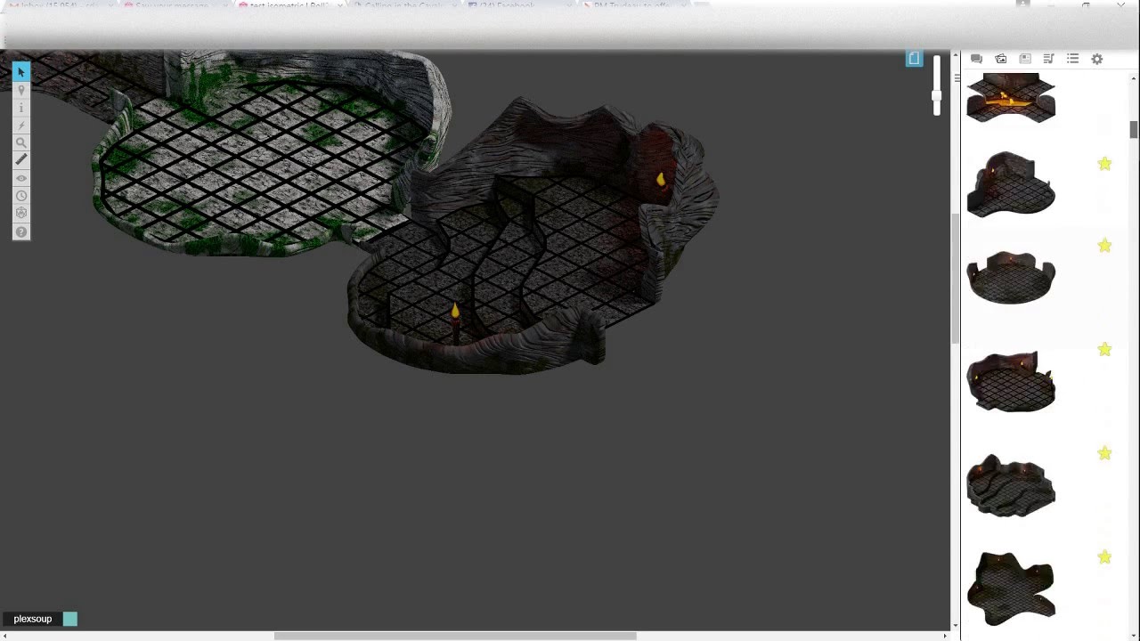 Roll20 Isometric Tile Placement And Dynamic Lighting
