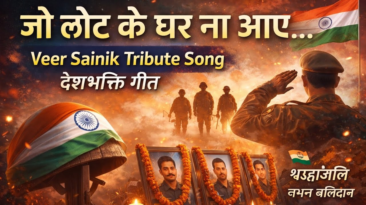 जो लौट के घर ना आए 🇮🇳 Jo Laut ke Ghar | Veer Sainik Tribute Song | Desh Bhakti | 90s Bollywood Feel