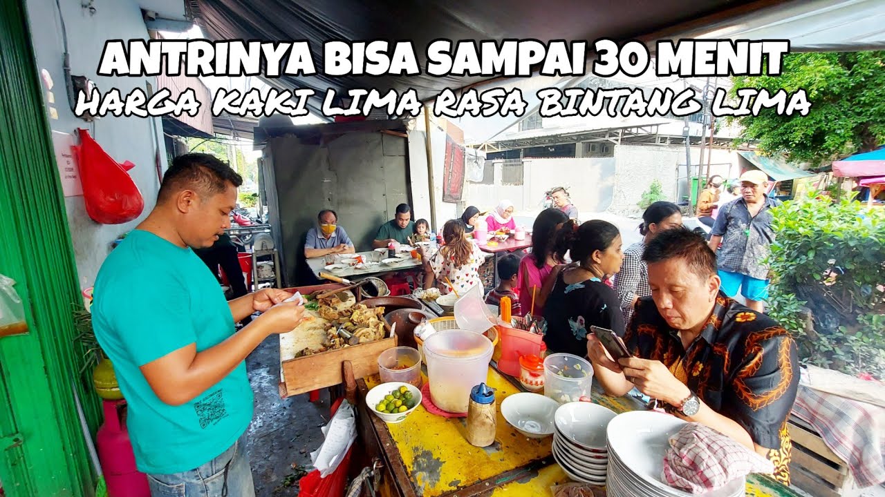 SOTO TANGKAR VIRAL SEHARI LUDES 120KG & LANGGANAN ARTIS !! INDONESIAN STREET FOOD