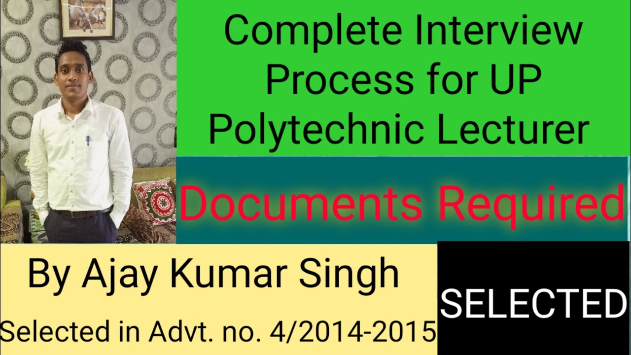UP Polytechnic Lecturer Interview Process and Documents Required Documents Required