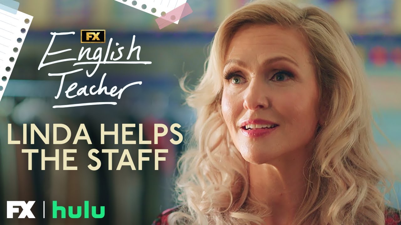 Linda (Jenn Lyon) Helps the Staff Prepare for Their Evaluations - Scene | English Teacher | FX