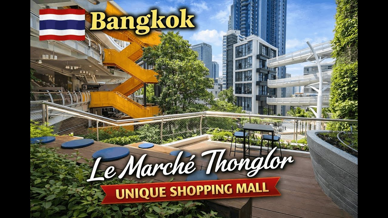 🇹🇭 Bangkok Walking Tour | Le Marché Thonglor – A Unique Mall Experience