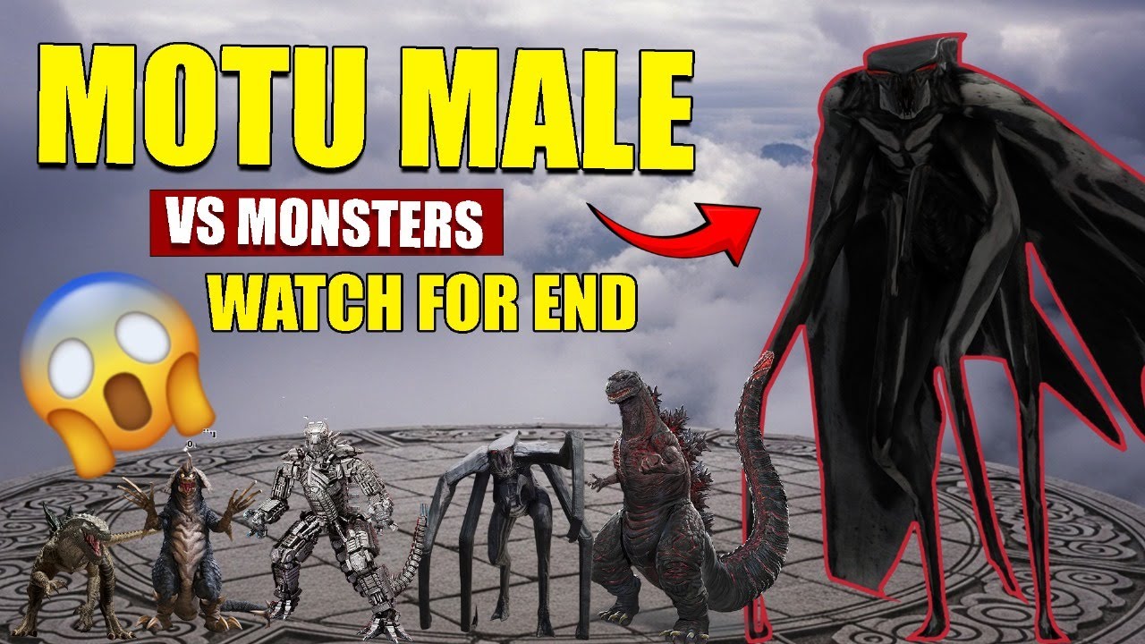 Male MUTO vs Giant Monsters | 3D Monster Size Comparison 2025